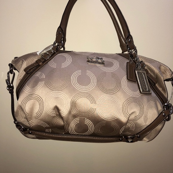 Madison Dot Op Art Sophia Satchel NWT - Picture 1 of 9